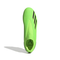 adidas X Speedportal.3 Sans Lacets Gazon Naturel Chaussures de Foot (FG) Vert Noir Jaune