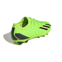 adidas X Speedportal.3 Gazon Naturel Gazon Artificiel Chaussures de Foot (MG) Enfants Vert Noir Jaune