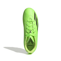 adidas X Speedportal.4 Gazon Naturel Gazon Artificiel Chaussures de Foot (FxG) Enfants Vert Noir Jaune