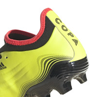 adidas Copa Sense.3 Gazon Naturel Chaussures de Foot (FG) Jaune Noir Rouge