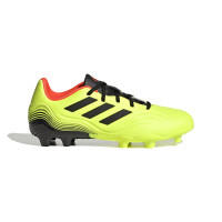 adidas Copa Sense.3 Gazon Naturel Chaussures de Foot (FG) Enfants Jaune Noir Rouge