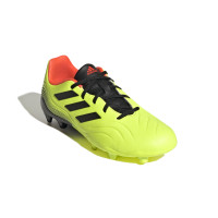 adidas Copa Sense.3 Gazon Naturel Chaussures de Foot (FG) Enfants Jaune Noir Rouge