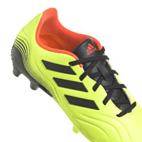 adidas Copa Sense.3 Gazon Naturel Chaussures de Foot (FG) Enfants Jaune Noir Rouge