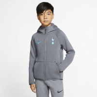 Nike Tottenham Hotspur NSW Tech Fleece FZ Hoodie Kids Donkergrijs Blauw