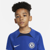Nike Chelsea Strike Maillot d'Entraînement 2022-2023 Enfants Bleu Bleu Foncé Blanc