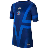 Nike Paris Saint Germain Trainingsshirt Champions League 2019-2020 Kids Blauw