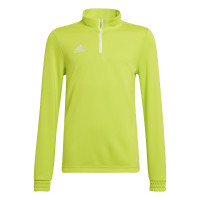 adidas Entrada 22 Trainingstrui 1/4-Zip Kids Lichtgroen Wit