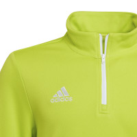 adidas Entrada 22 Trainingstrui 1/4-Zip Kids Lichtgroen Wit