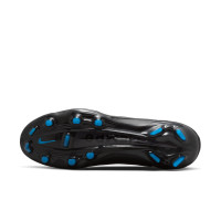 Nike Tiempo Legend 9 Elite Chaussures de Foot (FG) Noir Gris Bleu