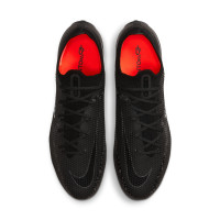 Nike Phantom GT2 Elite Gazon Naturel Chaussures de Foot (FG) Noir Gris Rouge