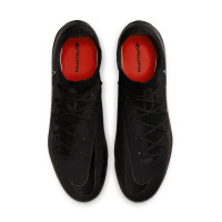 Nike Phantom GT2 Pro DF Gazon Naturel Chaussures de Foot (FG) Noir Gris Rouge