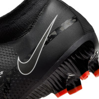Nike Phantom GT2 Pro DF Gazon Naturel Chaussures de Foot (FG) Noir Gris Rouge