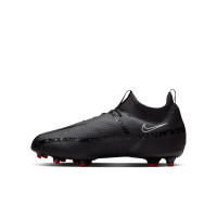 Nike Phantom GT2 Academy DF Gazon Naturel Gazon Artificiel Chaussures de Foot (MG) Enfants Noir Gris Rouge