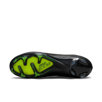 Nike Zoom Mercurial Vapor 15 Elite Gras Voetbalschoenen (FG) Zwart Grijs Neon Geel