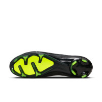 Nike Zoom Mercurial Vapor 15 Pro Gazon Naturel Chaussures de Foot (FG) Noir Gris Néon Jaune