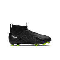 Nike Zoom Mercurial Superfly 9 Academy Gras / Kunstgras Voetbalschoenen (MG) Kids Zwart Grijs Neon Geel