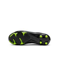 Nike Zoom Mercurial Superfly 9 Academy Gras / Kunstgras Voetbalschoenen (MG) Kids Zwart Grijs Neon Geel