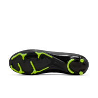 Nike Zoom Mercurial Superfly 9 Academy Gazon Naturel Gazon Artificiel Chaussures de Foot (MG) Noir Gris Néon Jaune