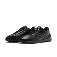 Nike Tiempo Legend 9 Academy Chaussures de Foot en Salle (IN) Noir Gris Bleu