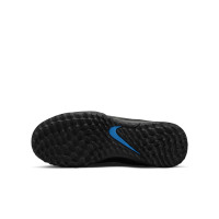 Nike Tiempo Legend 9 Academy Turf Chaussures de Foot (TF) Enfants Noir Gris Bleu