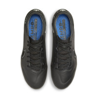Nike Tiempo Legend 9 Elite Crampons Vissés Chaussures de Foot (SG) Anti-Clog Noir Gris Bleu