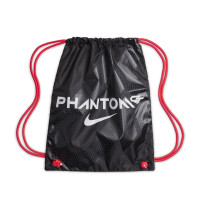 Nike Phantom GT2 Elite Crampons Vissés Chaussures de Foot (SG) Anti-Clog Noir Gris Rouge