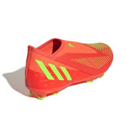 adidas Predator Edge.3 Gazon Naturel Chaussures de Foot (FG) Enfants Rouge Vert