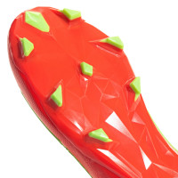 adidas Predator Edge.2 Gazon Naturel Chaussures de Foot (FG) Rouge Vert