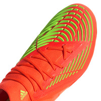 adidas Predator Edge.1 Crampons Vissés Gazon Naturel Chaussures de Foot (SG) Rouge Vert Noir