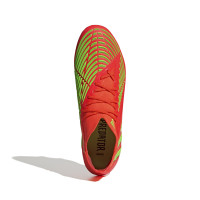adidas Predator Edge.1 Gazon Naturel Chaussures de Foot (FG) Rouge Vert Noir