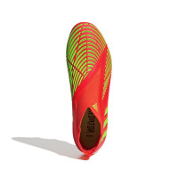 adidas Predator Edge+ Gazon Naturel Chaussures de Foot (FG) Rouge Vert Noir