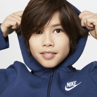 Nike Sportswear Survêtement Enfants Bleu Foncé Blanc