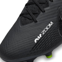 Nike Zoom Mercurial Superfly 9 Elite Gazon Artificiel Chaussures de Foot (AG) Noir Gris Néon Jaune