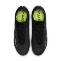 Nike Zoom Mercurial Superfly 9 Elite Crampons Vissés Chaussures de Foot (SG) Anti-Clog Noir Gris Néon Jaune