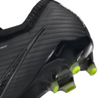 Nike Zoom Mercurial Vapor 15 Elite Gazon Artificiel Chaussures de Foot (AG) Noir Gris Néon Jaune