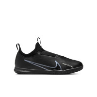 Nike Zoom Mercurial Vapor 15 Academy Chaussures de Foot en Salle (IN) Enfants Noir Gris Néon Jaune