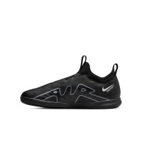 Nike Zoom Mercurial Vapor 15 Academy Chaussures de Foot en Salle (IN) Enfants Noir Gris Néon Jaune