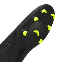 Nike Mercurial Vapor 15 Club Gazon Naturel / Gazon Artificiel Chaussures de Foot (MG) Noir Gris Néon Jaune