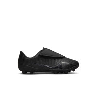 Nike Mercurial Vapor 15 Club Velcro Gazon Naturel Gazon Artificiel Chaussures de Foot (MG) Enfants Tout Petits Noir Gris