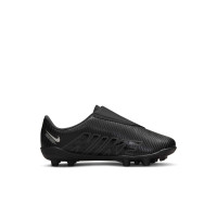 Nike Mercurial Vapor 15 Club Velcro Gazon Naturel Gazon Artificiel Chaussures de Foot (MG) Enfants Tout Petits Noir Gris