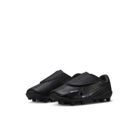 Nike Mercurial Vapor 15 Club Velcro Gazon Naturel Gazon Artificiel Chaussures de Foot (MG) Enfants Tout Petits Noir Gris