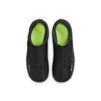 Nike Mercurial Vapor 15 Club Velcro Gazon Naturel Gazon Artificiel Chaussures de Foot (MG) Enfants Tout Petits Noir Gris