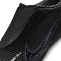 Nike Mercurial Vapor 15 Club Velcro Gazon Naturel Gazon Artificiel Chaussures de Foot (MG) Enfants Tout Petits Noir Gris