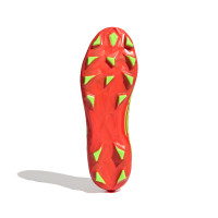 adidas Predator Edge.2 Gazon Naturel / Gazon Artificiel Chaussures de Foot (MG) Rouge Vert