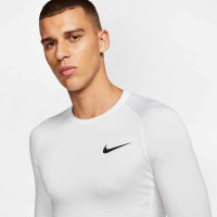 Nike Pro Ondershirt Strak Lange Mouwen Wit Zwart