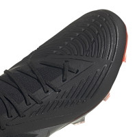 adidas Predator Edge.1 Gazon Naturel Chaussures de Foot (FG) Low Noir Jaune Rouge