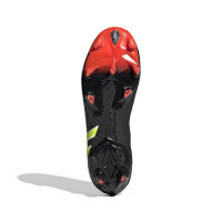 adidas Predator Edge+ Gazon Naturel Chaussures de Foot (FG) Noir Jaune Rouge