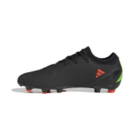 adidas X Speedportal.3 Gazon Naturel Chaussures de Foot (FG) Noir Rouge Vert