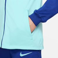 Nike Atletico Madrid Strike Hooded Trainingspak 2022-2023 Kids Lichtblauw Donkerblauw