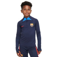 Nike FC Barcelona Strike Trainingspak 2022-2023 Kids Donkerblauw Blauw Rood